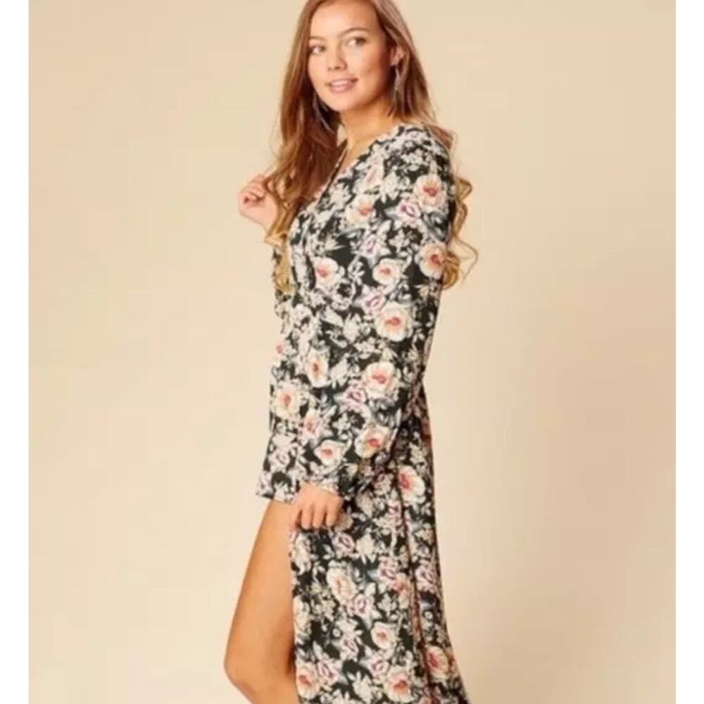 Anthropologie Altar’d‎ State multi colored floral maxi romper dress Sz S Boho